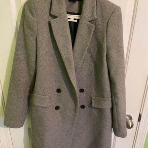 Zara Grey Coat (Small) - Trafaluc Outerwear